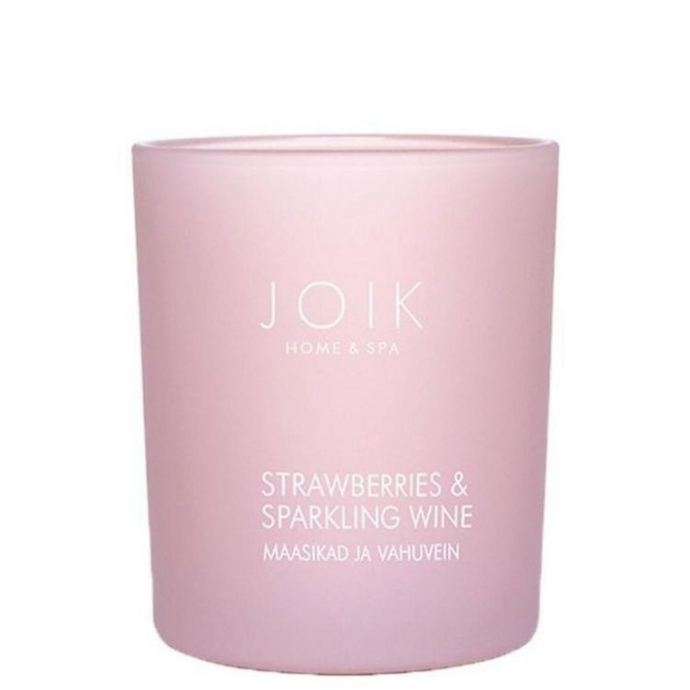 Joik - Geurkaars Strawberry & Spraklink Wine - Daisy & Rose